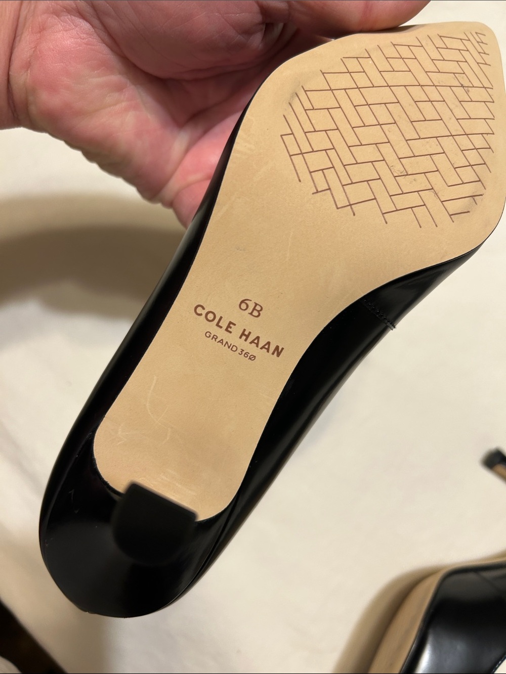 Cole Haan Black Pointed-Toe Pumps with Bow Accent - Picture 5 of 11